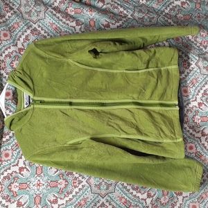 Columbia Green Polyester Zip Up Jacket, Size M